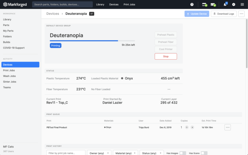 3d printing software printer view